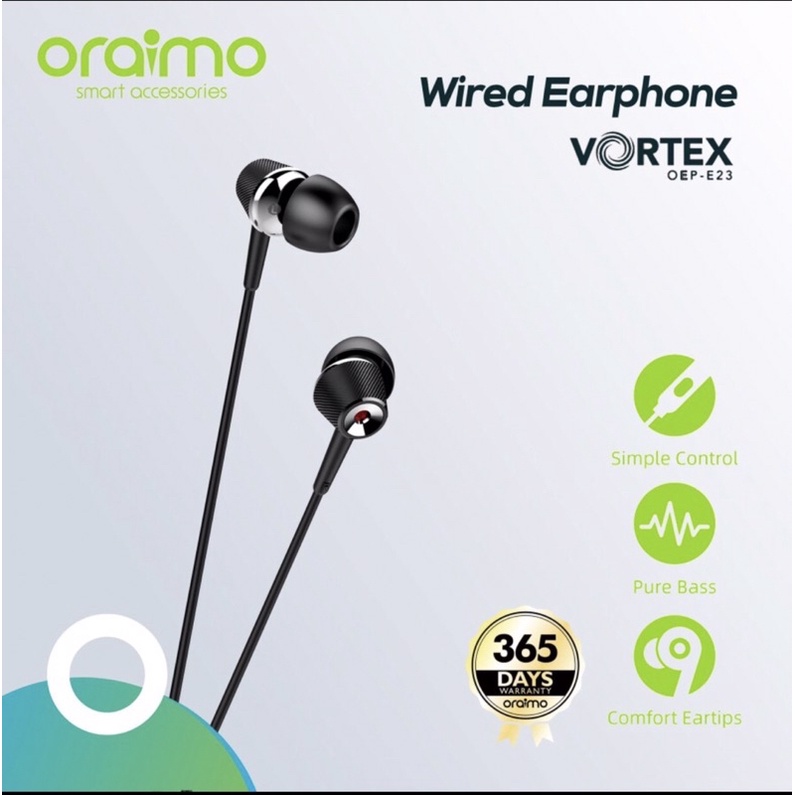 Earphone Oraimo OEP-E23 Vortex ExtraBass Control