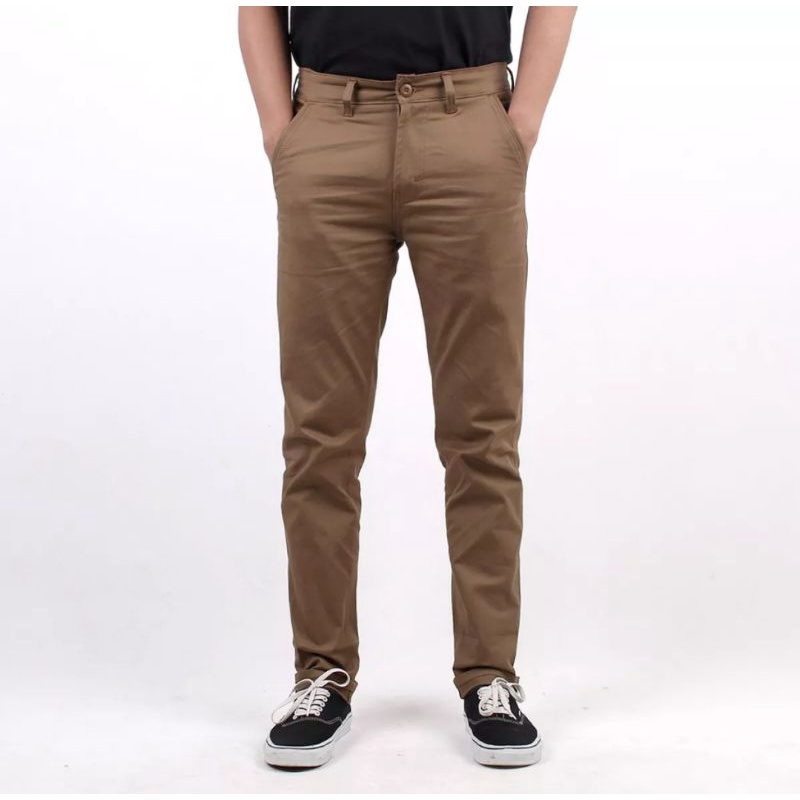 Celana Chino Kain Nevada Slimfit Cowo Terbaru High Quality New