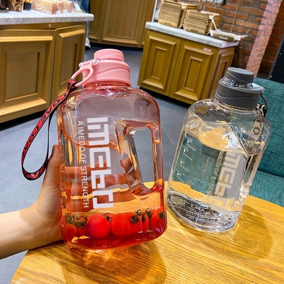 Botol Air Minum Portable Kapasitas Besar 2200M / 2400ML Untuk Outdoor / Travel