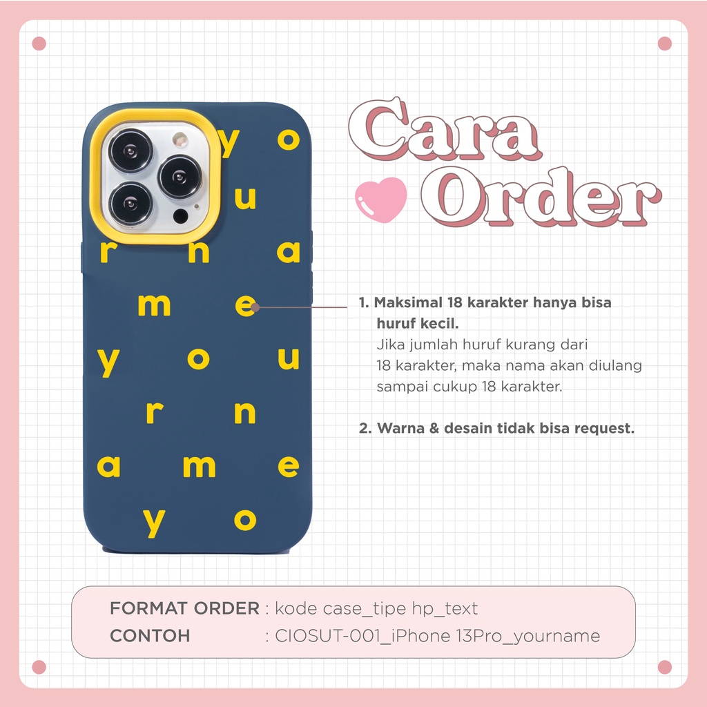 LANGSUNG KIRIM TANPA PO | (Seri 2) For iPhone - TRIPLE MAD 3in1 Silicone Case - Premium Case Custom Nama