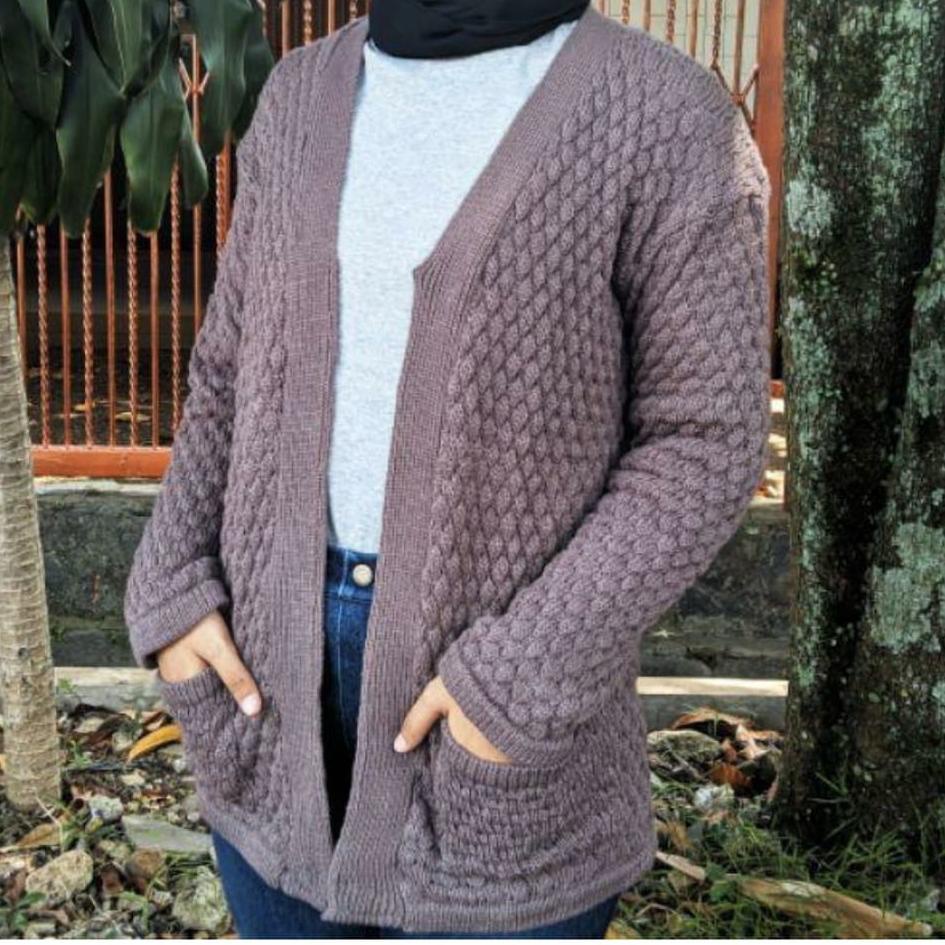 NANAS CARDIGAN/POPCORN CARDIGAN/CARDIGAN RAJUT POPCORN/PREMIUM