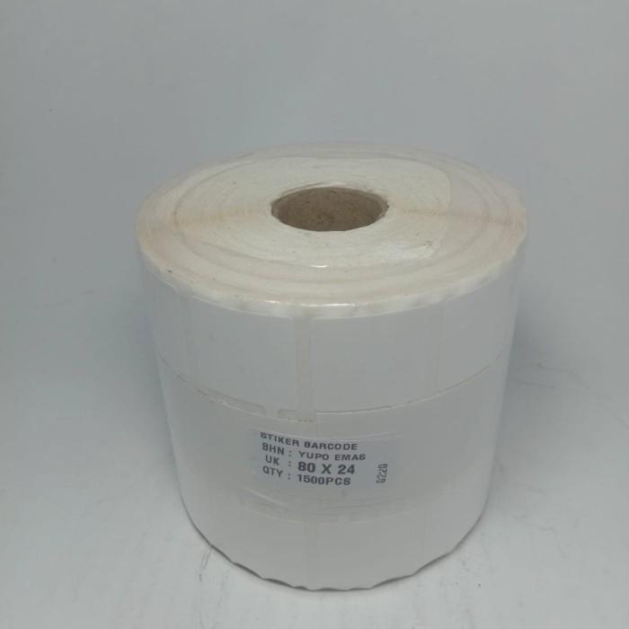 

LABEL BARCODE YUPO 80 X 24 CORE 1" ISI 3.000 UNTUK TOKO EMAS