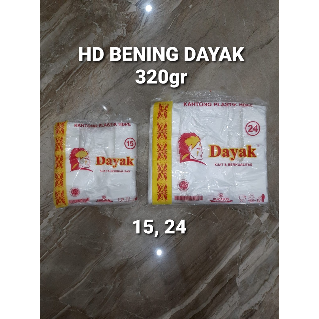 kantong plastik kresek hd bening TIGER DANIEL DAYAK SPARTA BUAH KRIS 15cm 24cm | TIGER 150GR