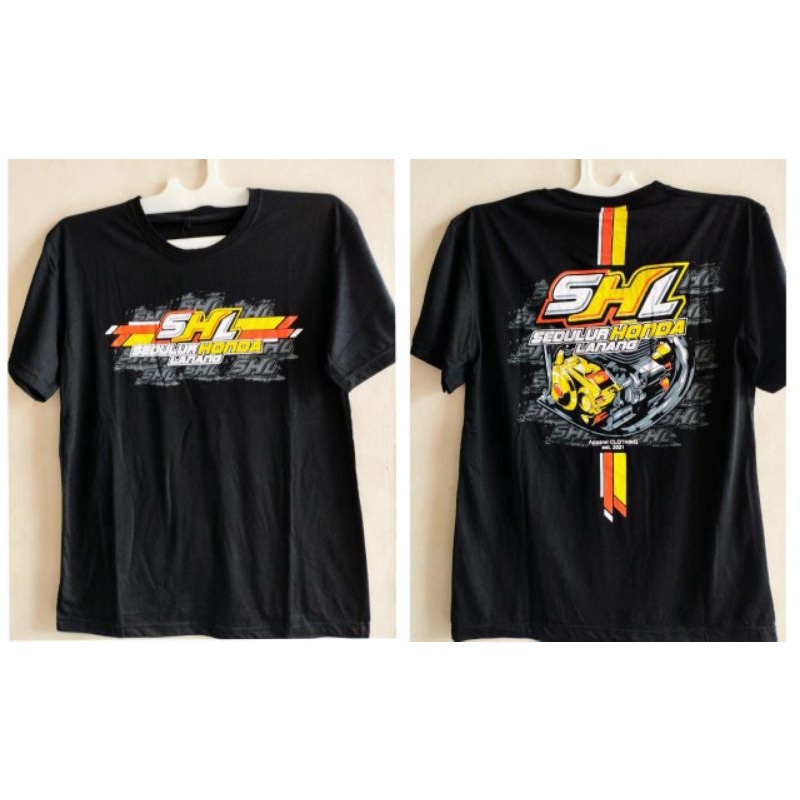 Kaos oblong seluruh honda lanang hitam distro