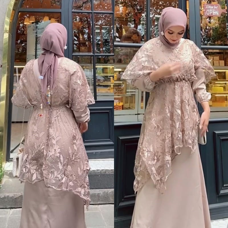 Salwa Dress BAHAN SILK PREMIUM M-XXL  / BAJU DEWASA MURAH TERBARU 2022 / Gamis Kondangan / DRESS KONDANGAN / DRESS PESTA / DRESS TERBARU 2022 / DRESS BROKAT