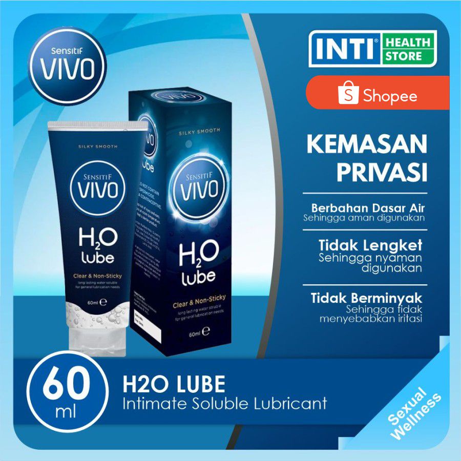 SENSITIF VIVO | H2O Lube 60gr | Pelumas Intimate Lubricant WaterBased