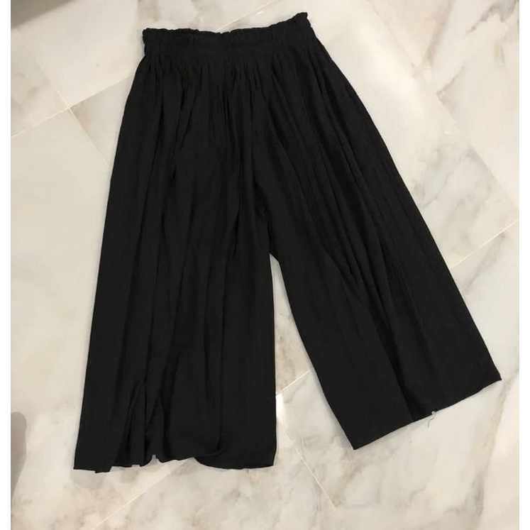 HIGHWAIST LOOSE PANTS KULOT CRINCLE AIRFLOW