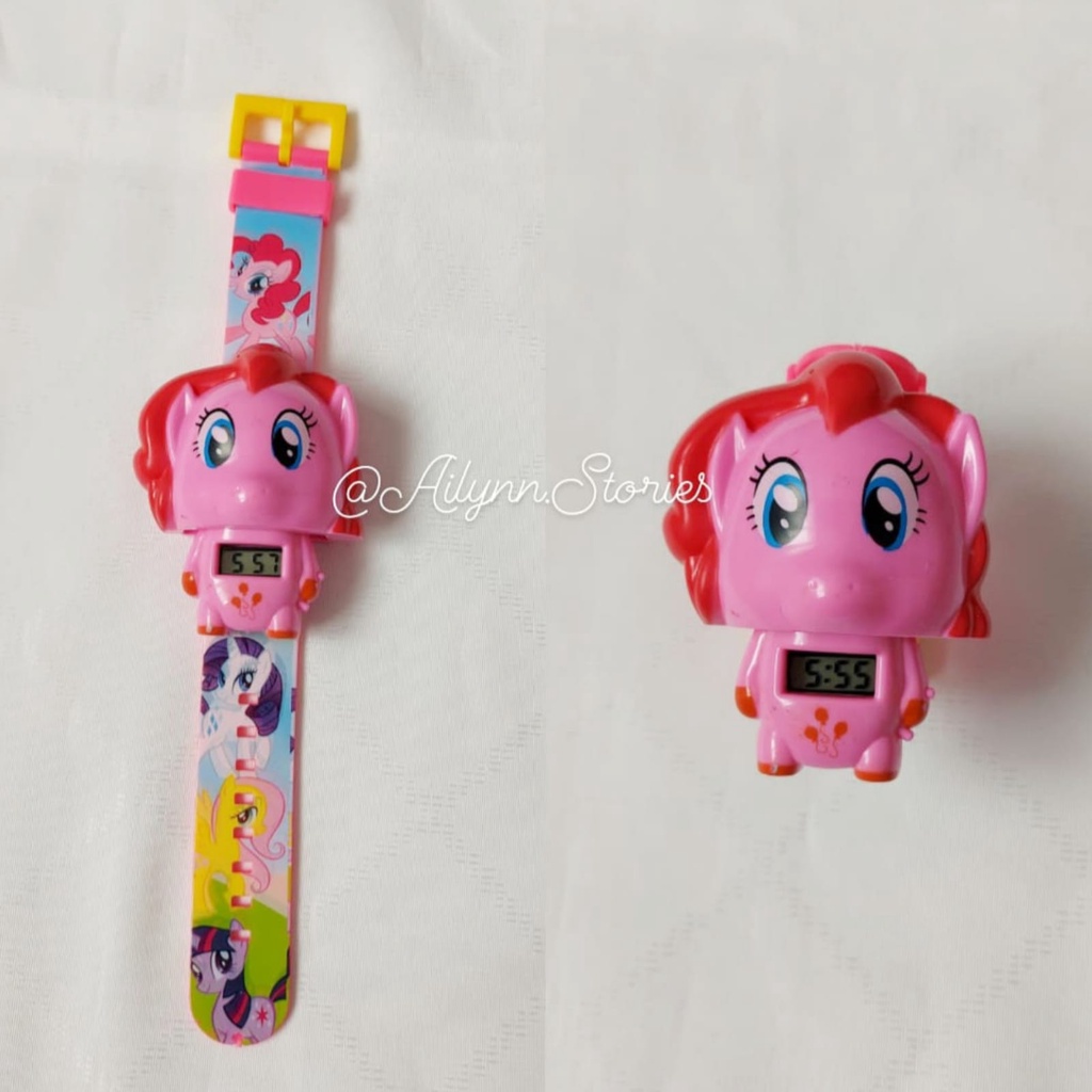 Jam tangan anak pop it out karakter unicorn little pony ironman