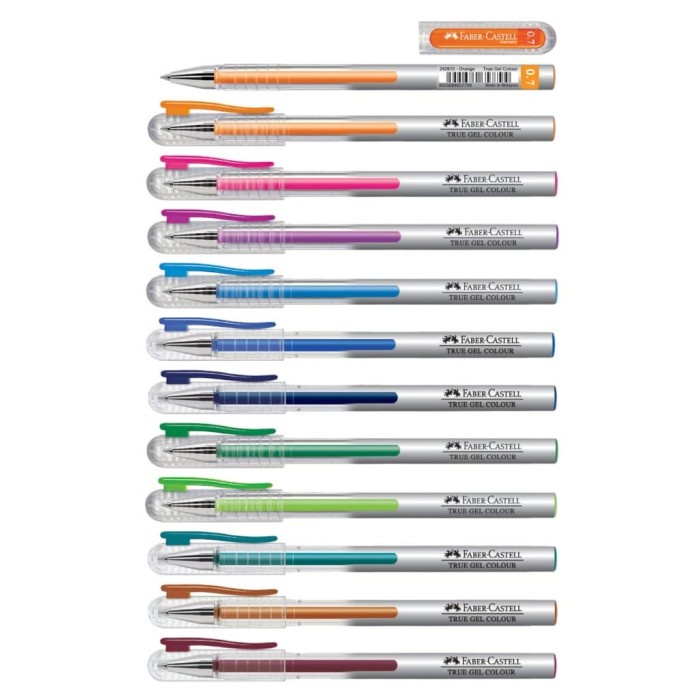 

FABER CASTELL TRUE GEL COLOUR 0.7MM RED / BOLPEN TRUE GEL FABER