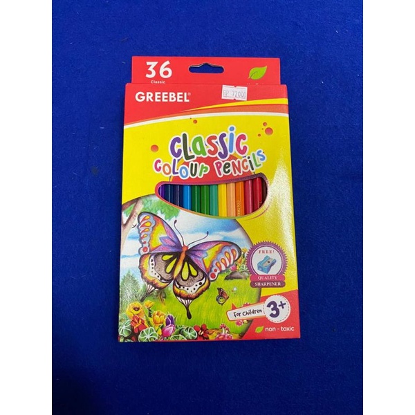 

GREEBEL Classic colour Pencil // Watercolour (Pensil Warna) 36 Warna