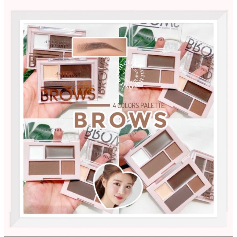 [ECER] EYEBROW POWDER PALETTE 2 COLOR ES2613/4 WARNA NO.937