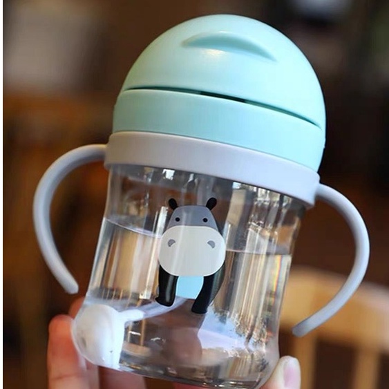 Botol Minum Anak Lucu Bottle 250ml Baby Kettle Tempat Minum Susu Bayi Dan Balita Warna Motif Kartun Lucu Botol Gelas Minum Sedotan