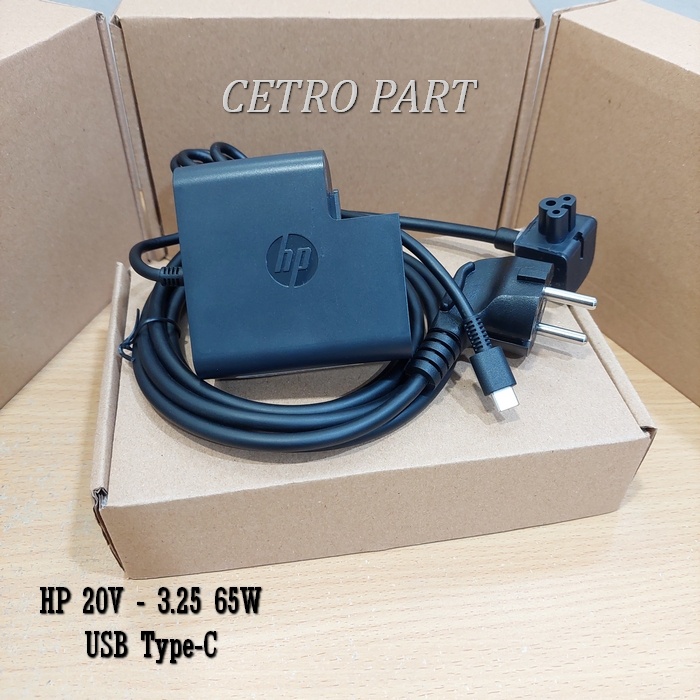 Adaptor Charger Laptop Hp 20V - 3.25A Model Type-C USB C 65W