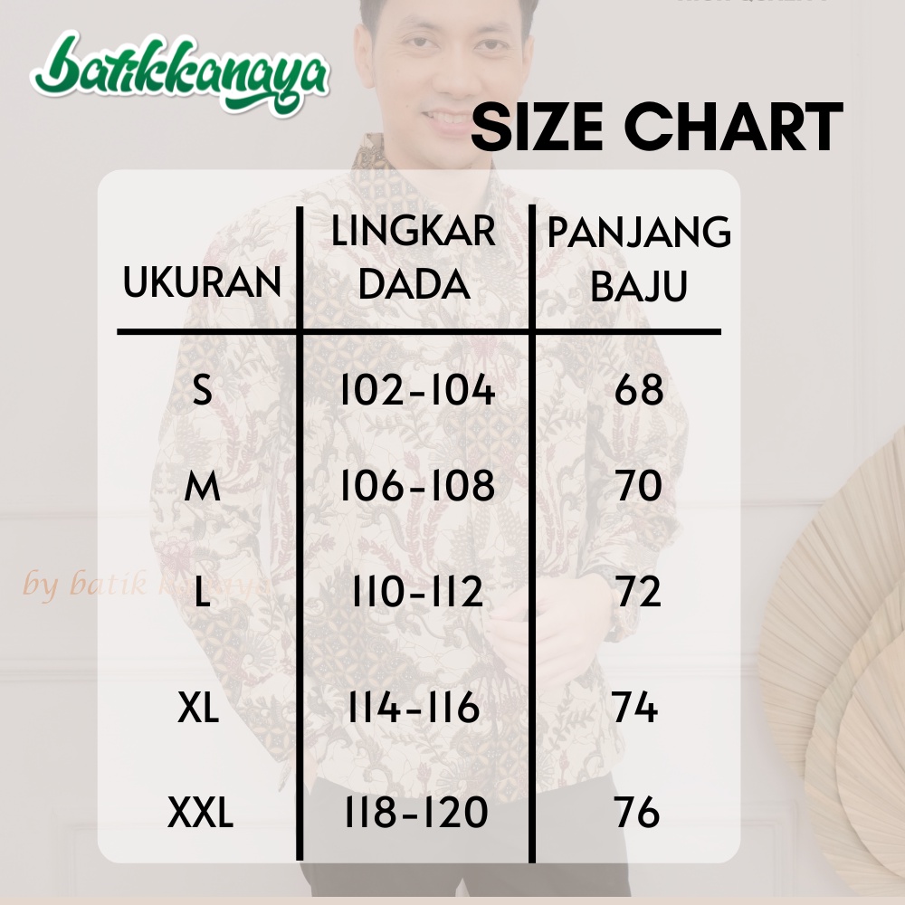 Kanaya - Baju Batik Pria Lengan Panjang Full Furing Motif ANGGA