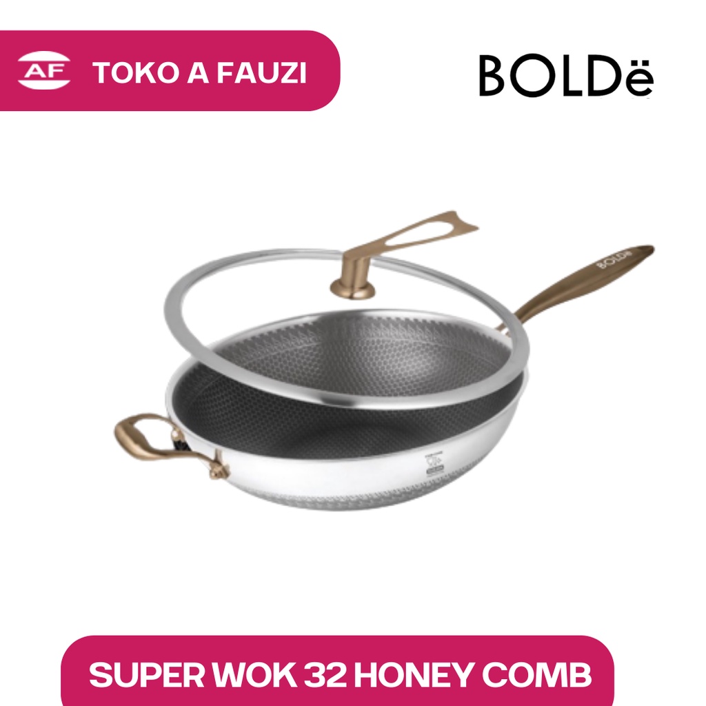 Super WOK 32cm Honeycomb SS304