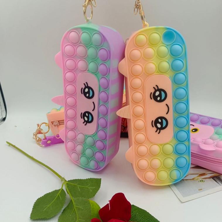 

れZ Kotak Pensil Pop It Fashion (Depan Belakang Bisa Pop It) TERMURAH 3577 ♘