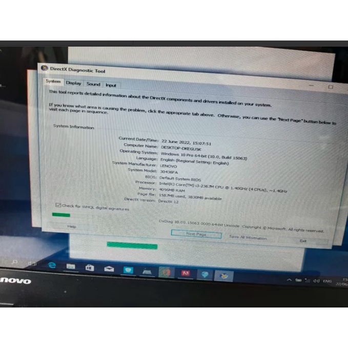 Laptop LENOVO THINKPAD E120 core i3 murah bergaransi