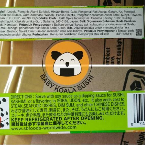 

10.10 sale S&B Wasabi Paste Tube Pasta Wasabi 43 g │ Horseradish Import for Sashimi Sushi 