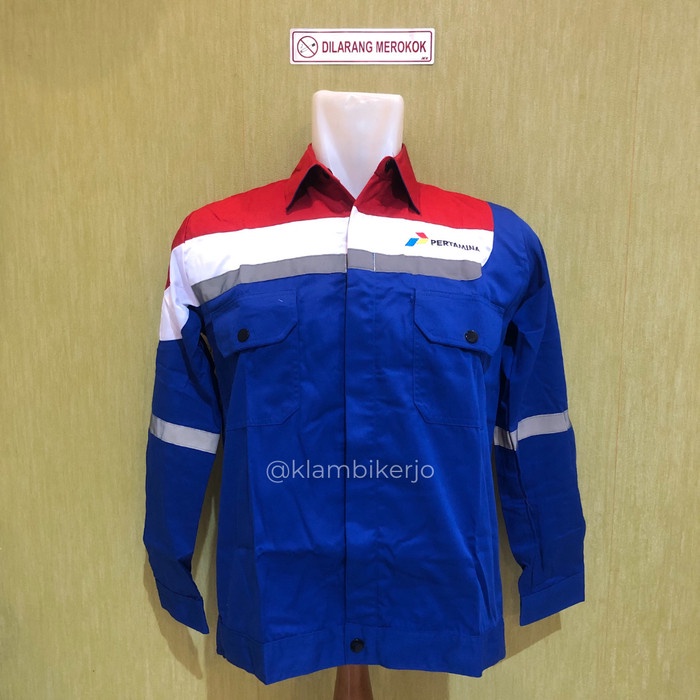 Seragam Kerja Seragam Kerja - Wearpack Pertamina - Model Kancing/Ritsleting