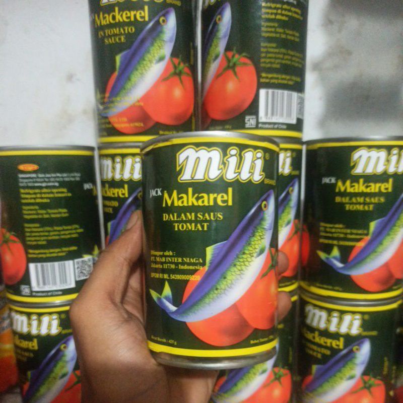 

sarden Mili mackerel besar 425 gram asli