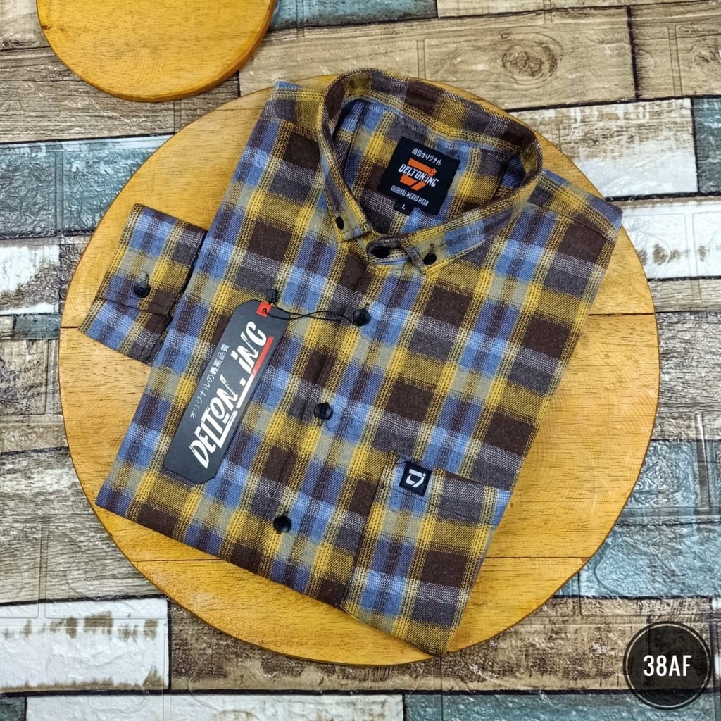 Kemeja Pria Lengan Panjang Model Slimfit - Kemeja Flanel  (TB 06)