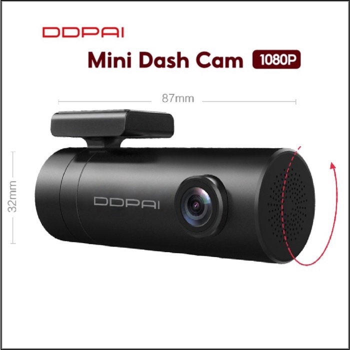 {BEKAS} DDPAI Mini Dash Camera 1080P Dash Cam WiFi Car DVR - CameraOnly Limited