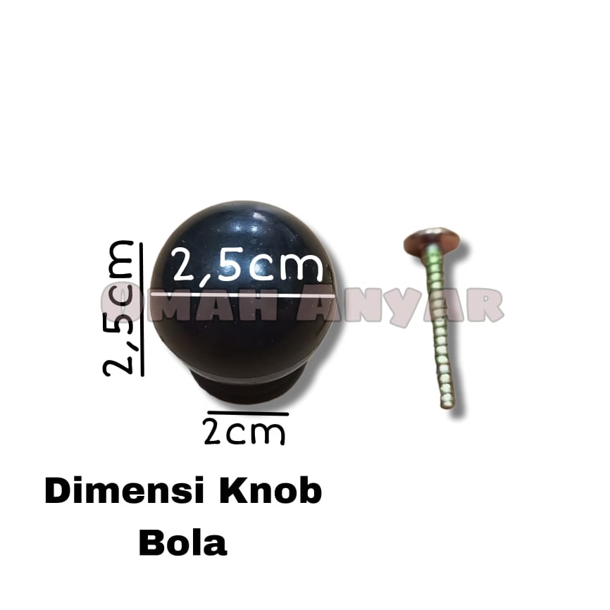 Knob Knop Handle Tarikan Pegangan Laci Lemari Plastik Furniture Drawer Pull MURAH OBRAL