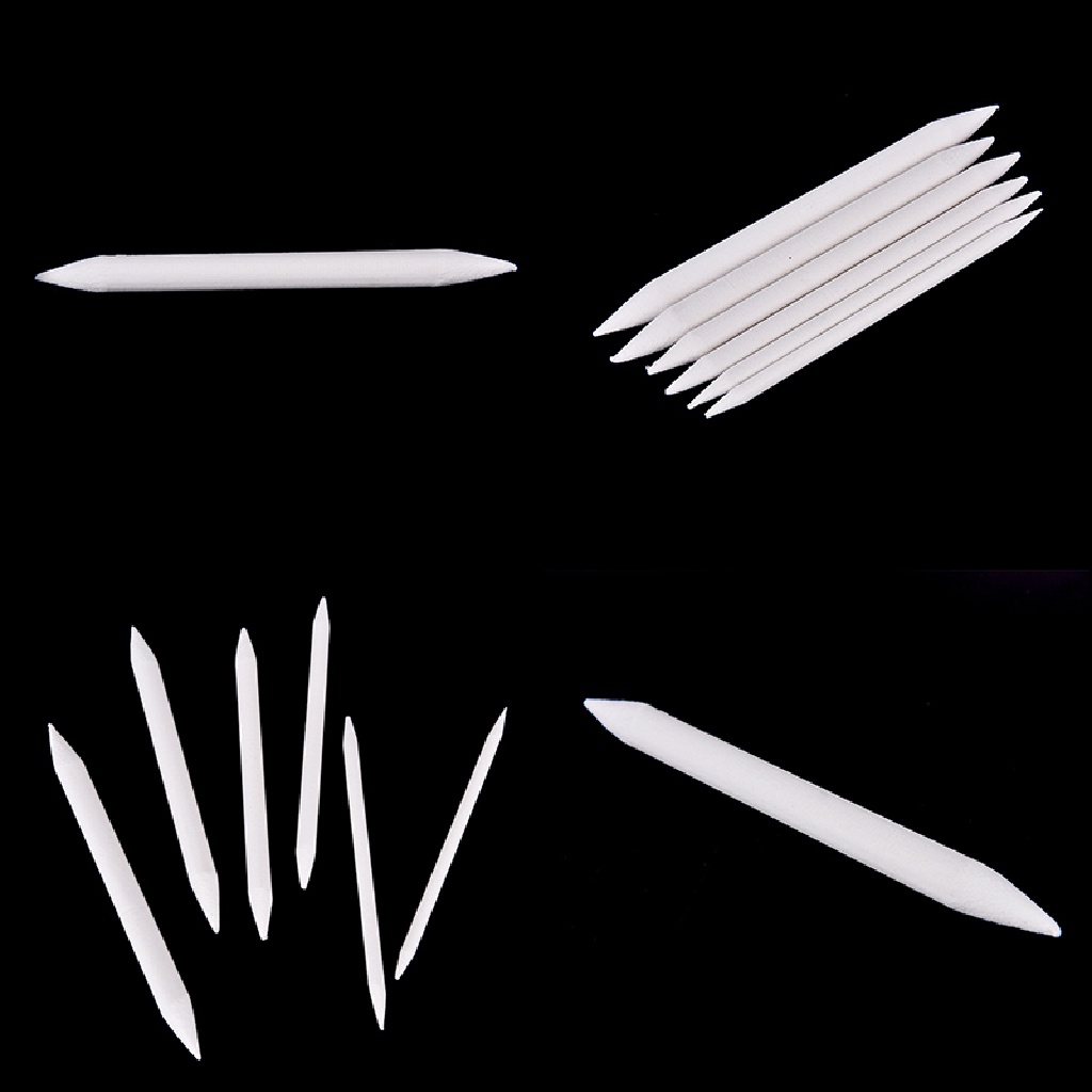 (lightoverflow2) 6pcs / Set Tortillon Blending Smudge 6 Ukuran Untuk Sketsa / Gambar