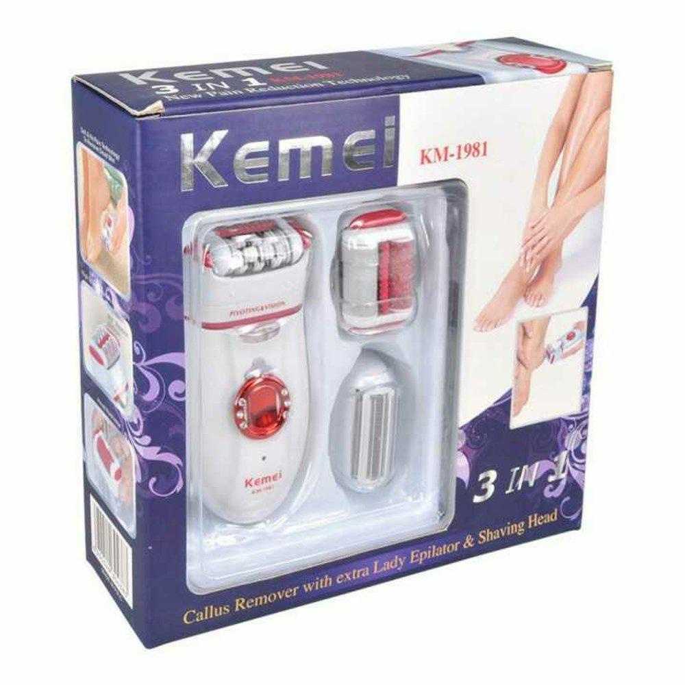 kemei km 1981 cukuran untuk wanita 3 in 1