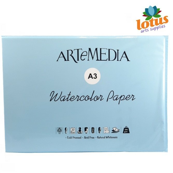 

Gilaa!!! Artemedia Watercolour Paper 200Gsm A3 Bagus