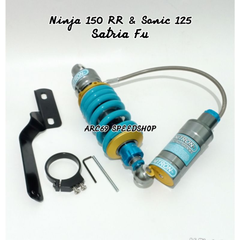 Shockbreaker Monoshock Copy Nitron + Striker Shock Tabung Pisah Click Fungsi / Setelan Ninja RR,Soni