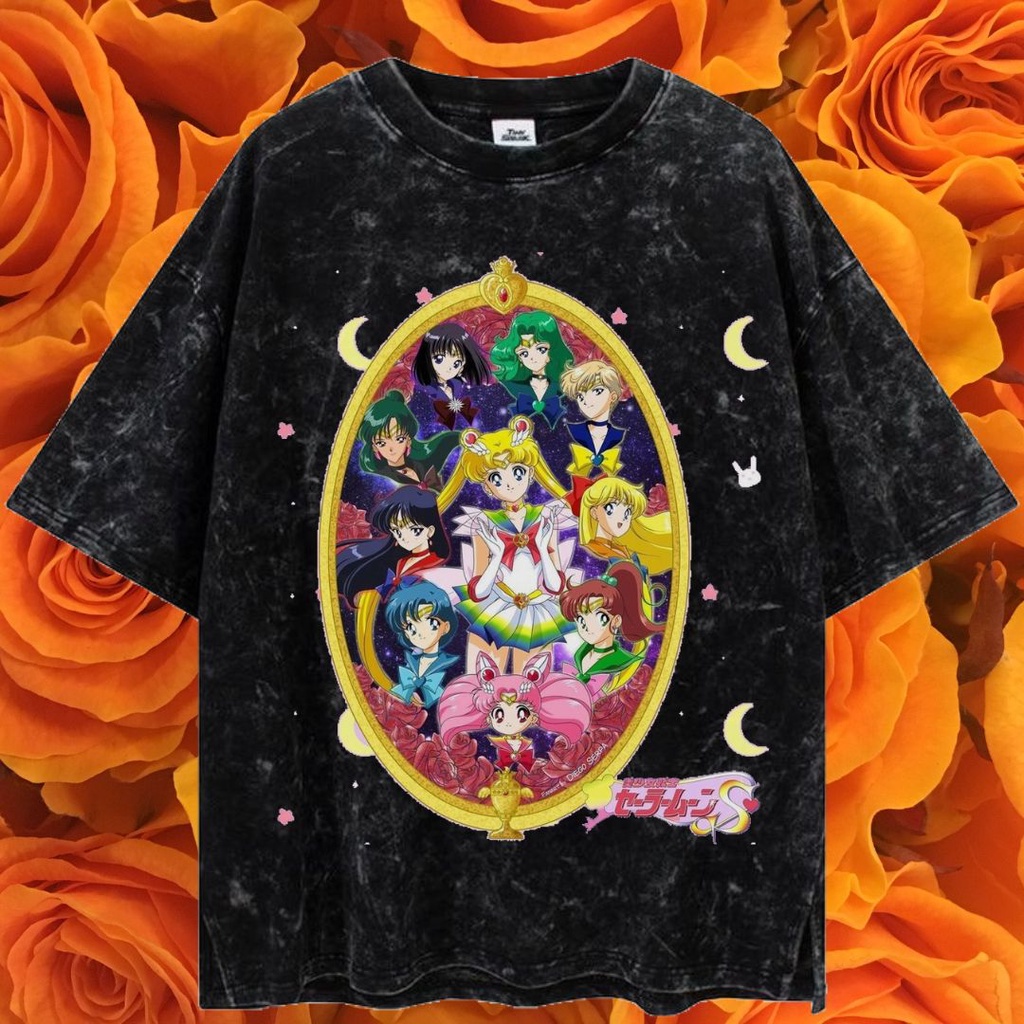 LASTHOPE 'SAILORMOON' OVERSIZE WASHING TSHIRT / KAOS ATASAN TSHIRT TEE WASHING ACID WASHED STONEWASH