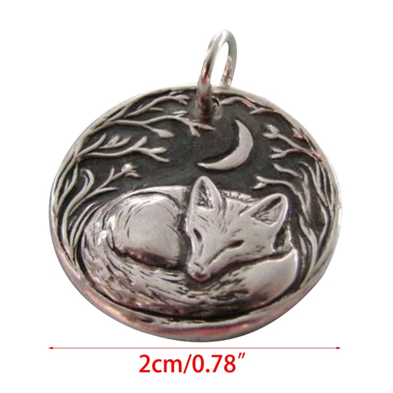 Kalung Choker Hias Liontin Bulan Bunga Rubah Tidur Untuk Wanita