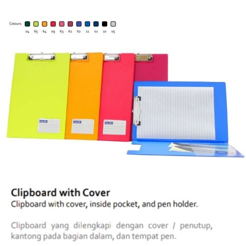

Clipboard BANTEX Folio 4211/Papan Jalan Dada Ujian/Alas Tulis