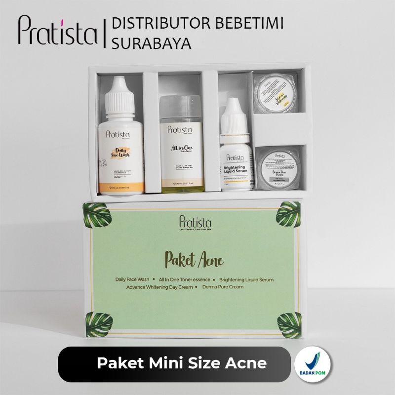 Travel Kit Pratista/Paket Flek/Paket Jerawat Hemat/Paket Skincare/Paket Pencerah
