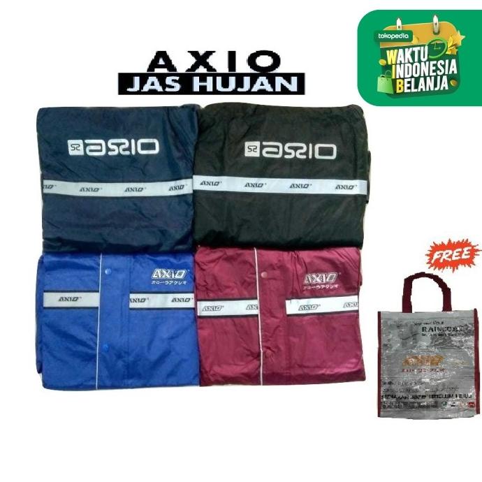 JAS HUJAN AXIO JAKET HUJAN AXIO ORIGINAL FREE TOTEBAG AXIO PRIA WANITA
