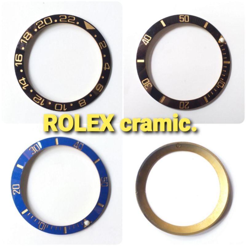 ring Rolex insert bezel cramik