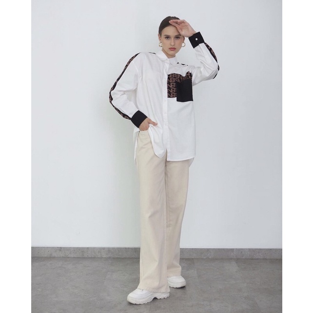 BNB BRAND NO BRAND LAKISHA TOP BROWN