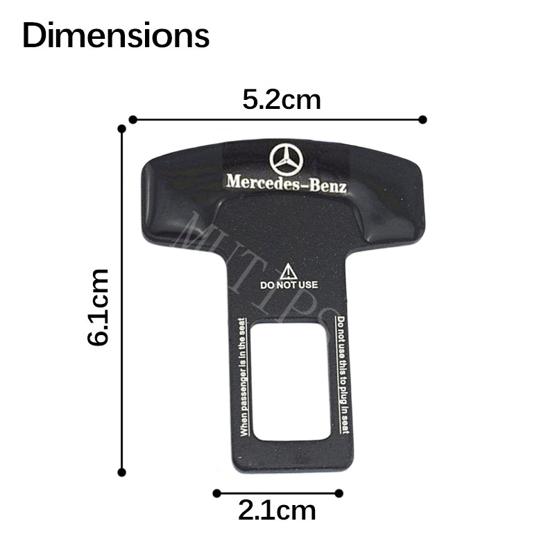 1 / 2Pcs Buckle Sabuk Pengaman Mobil Mercedes Benz W204 W220 W206 W124 W213 W218 W207 W211 W205 W212 W22212 Bahan Aluminum Alloy