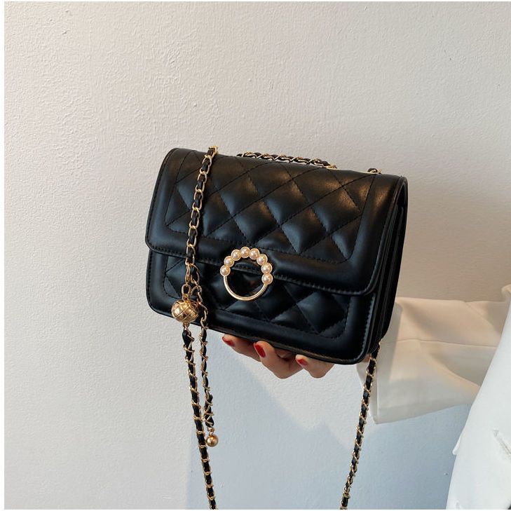 Suhao 2022 rantai baru tas kurir Korea wanita musim panas all-match mahasiswa niche tas Perancis satu bahu ketiak kotak persegi kecil