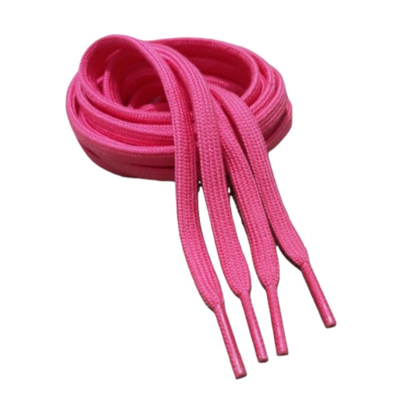 tali sepatu F.O.G shoelaces premium tali sepatu pink flat shoelaces cotton pemium