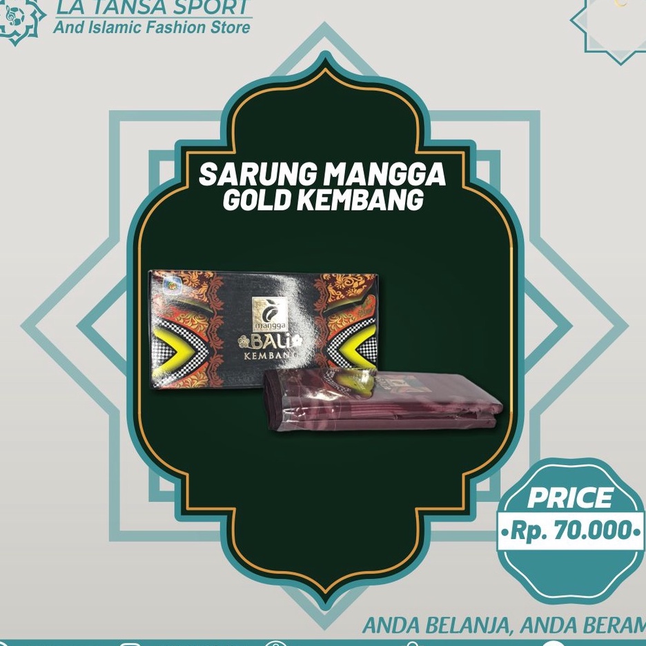 SARUNG MANGG GOLD KEMBANG