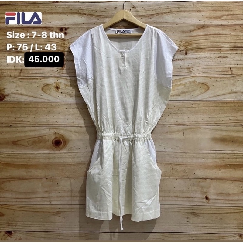 preloved dress fila || fila dress || kaos fila