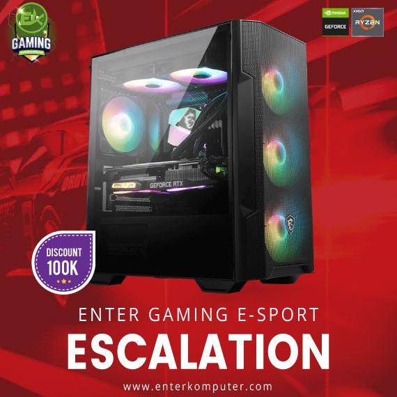 Jual Pc Rakitan Enterkomputer Gaming E Sports Escalation Murah Shopee Indonesia