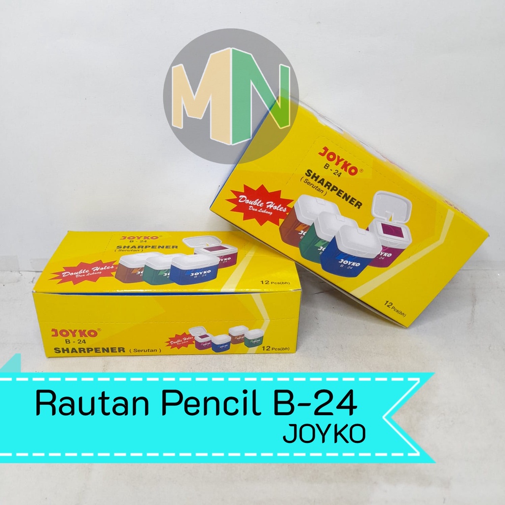 

Rautan Pensil Joyko B-24 Sharpener Pencil Double Hole