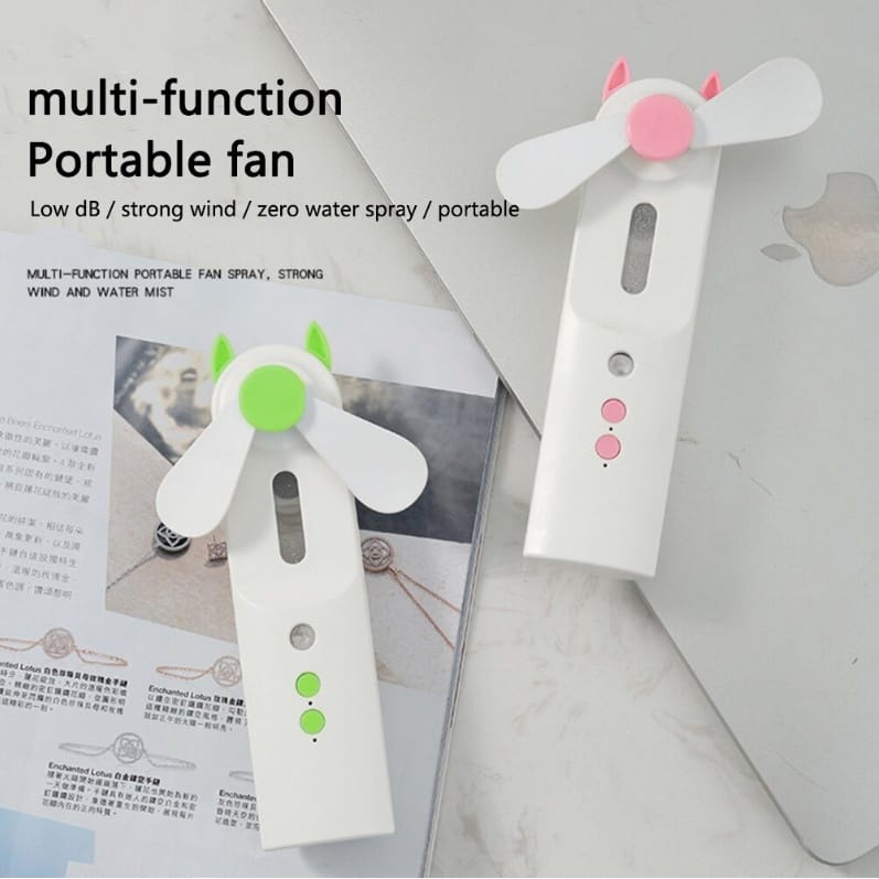 Nano Mist Spray Generasi Humidifier Pocket Fan Perawatan Wajah / Nano Spray 2 In 1 Kipas Angin USB Rechargeable