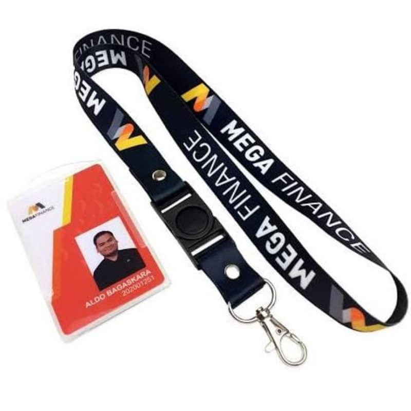 

Lanyard custom 2 sisi free desain