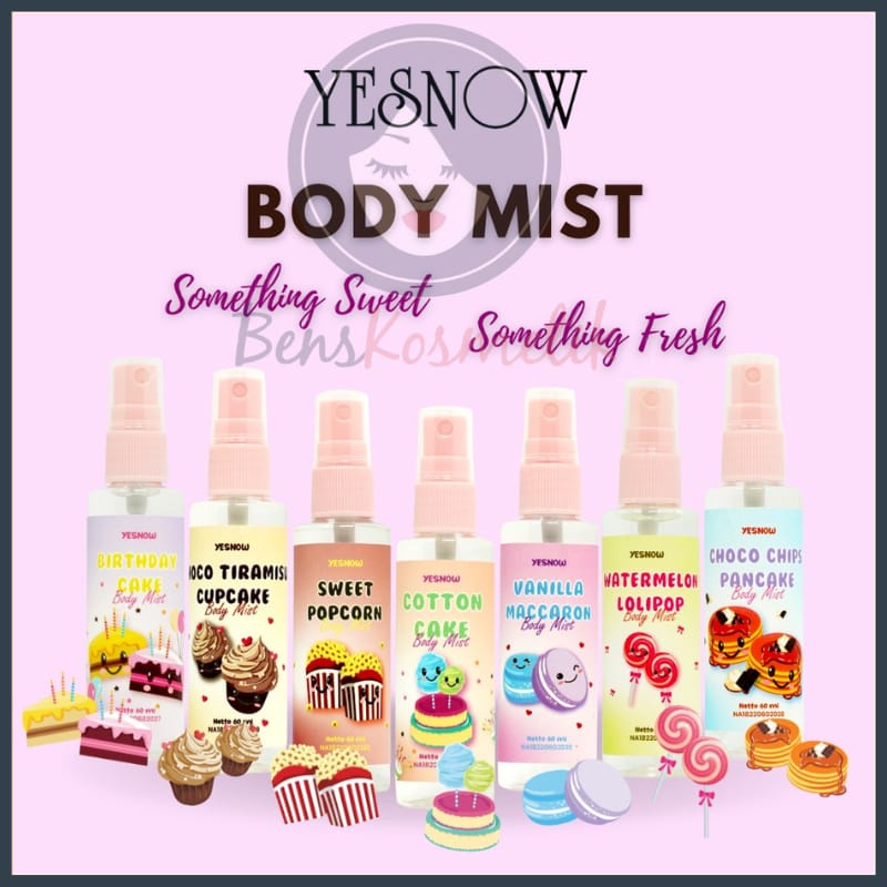 NEW YESNOW BODYMIST DESSERT - SOMETHING SWEET &amp; FRESH