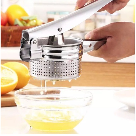 Alat Peras Pres  Potato Jeruk Buah Sayuran Kentang Wortel Juicer Pemeras Manual Stainless Steel