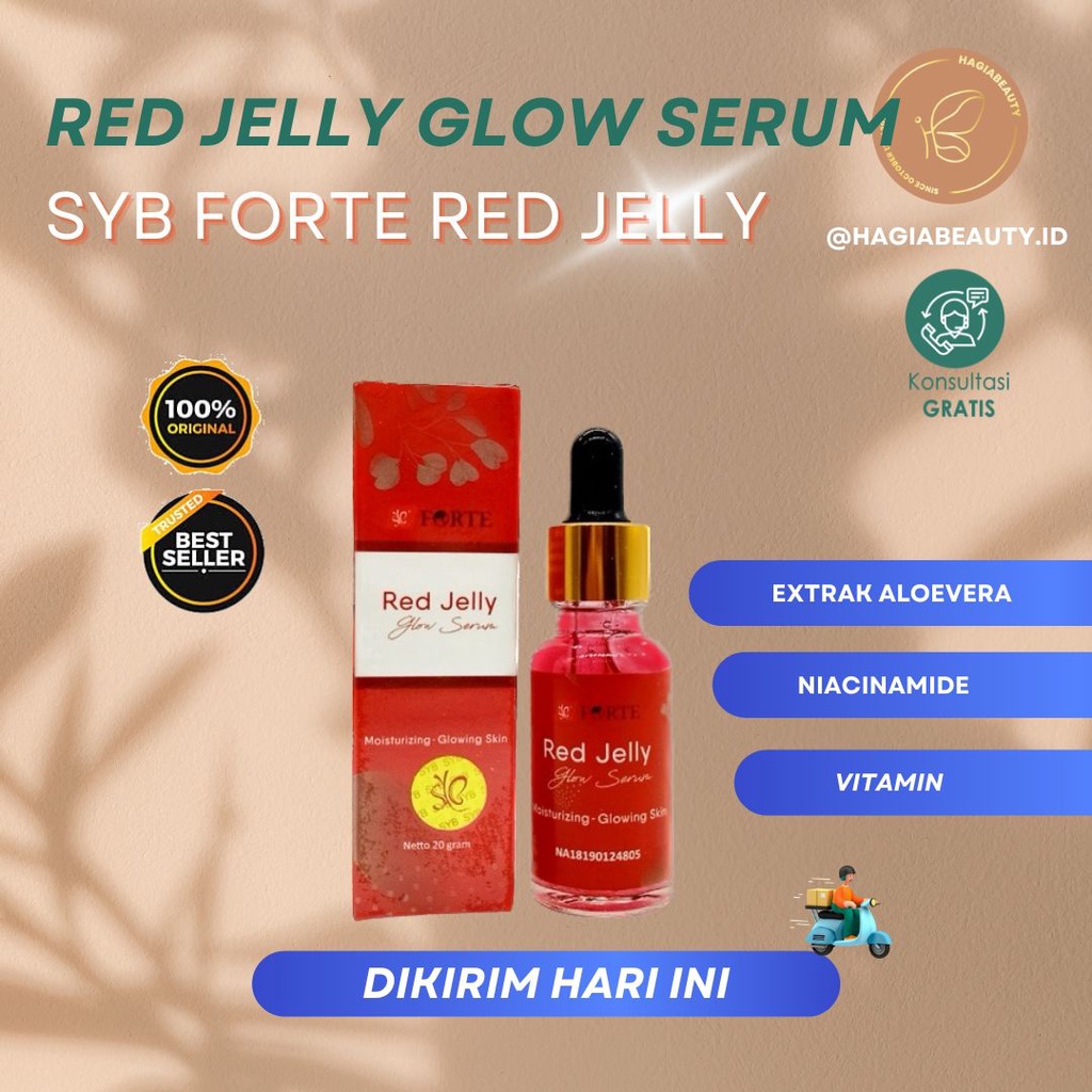 Bisa COD - SERUM RED JELLY FORTE BY SYB